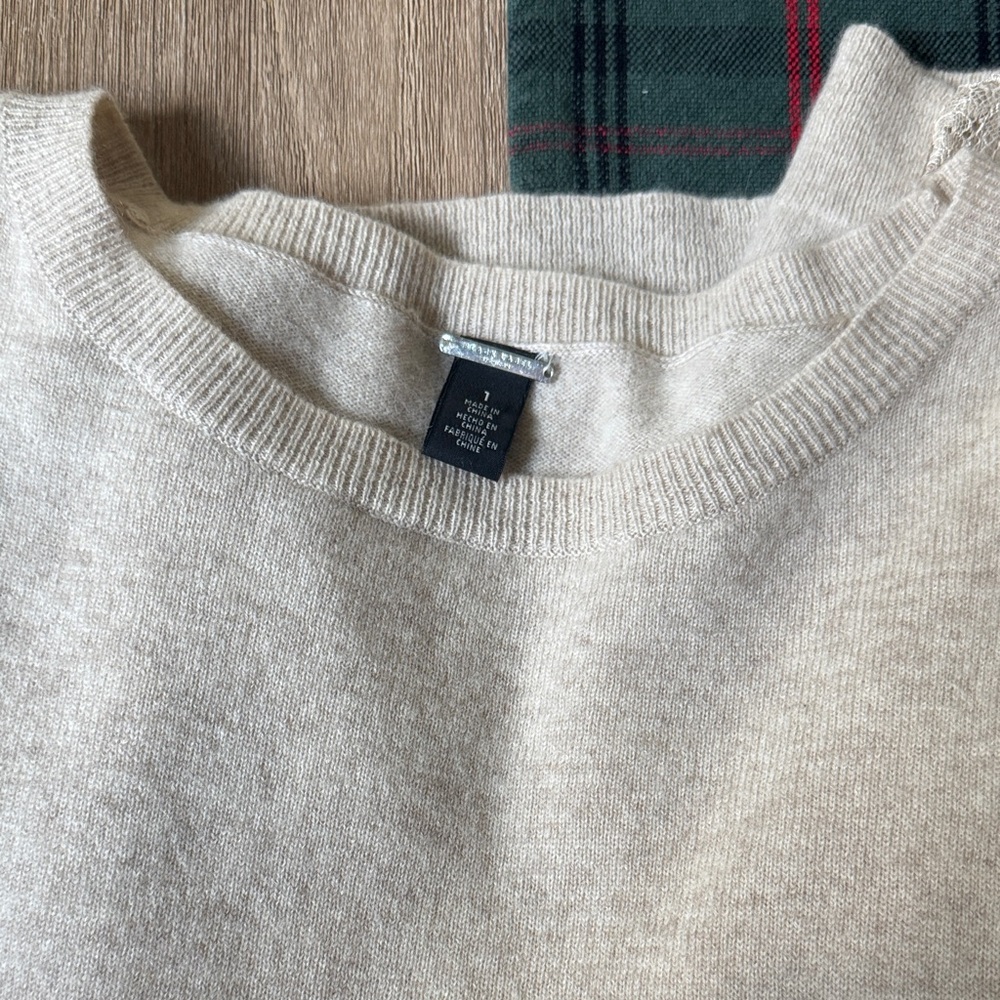 Chico's Black Label Soft Cream Women's 100% cashmere Sweater - Picture 5 of 6
